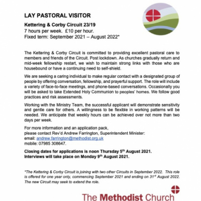 pastoral visitor advert july21